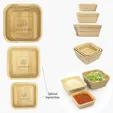 Bombay Bamboo Nesting Bowl Set, 3-Piece