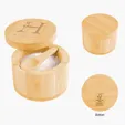 Bamboo Salt Cellar with Magnetic Swivel Lid