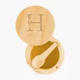 Bamboo Salt Cellar with Magnetic Swivel Lid — view 2