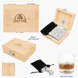 Whiskey Stone Ice Cubes in FSC® Bamboo Box — view 2