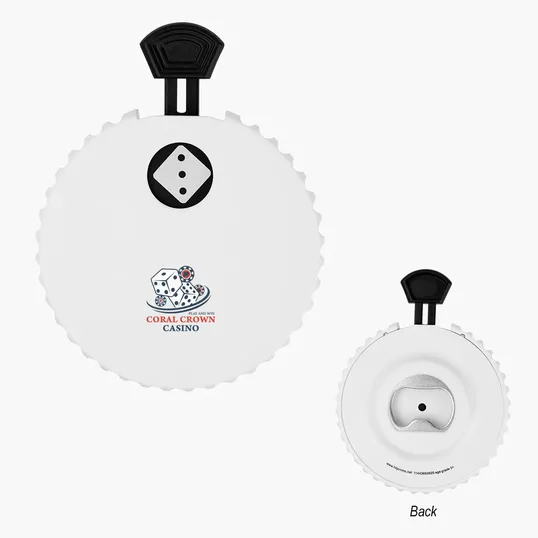 Recycled Dice Clicker Bottle Opener — view 2