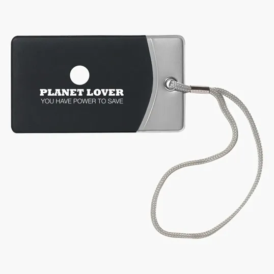 Mod Vinyl Luggage Tag with Nylon Strap — view 2
