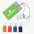 Mod Vinyl Luggage Tag with Nylon Strap