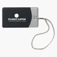 Mod Vinyl Luggage Tag with Nylon Strap — view 2