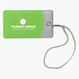 Mod Vinyl Luggage Tag with Nylon Strap — view 3