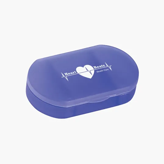 Oval Shape Pill Holder with 3 Compartments — view 2