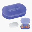 Oval Shape Pill Holder with 3 Compartments