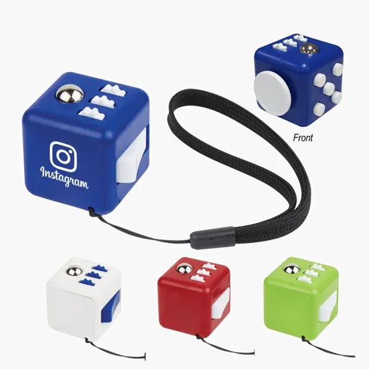 Fun Cube Fidget Toy with Wrist Strap