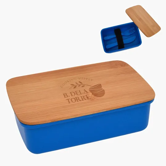 Wheat Lunch Set with Bamboo Lid — view 2