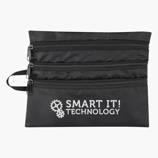 Tech Accessory Travel Bag with Ripstop Polyester — view 6