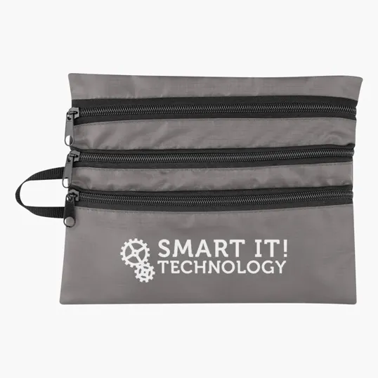 Tech Accessory Travel Bag with Ripstop Polyester — view 7