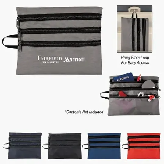 Tech Accessory Travel Bag with Ripstop Polyester — view 11