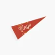 Felt Pennant, 8" x 18" — view 2