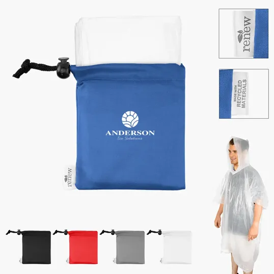 PE Poncho with rPET Pouch