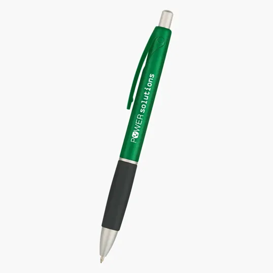 Delta Plunger-Action Ballpoint Pen with Rubber Grip — view 4