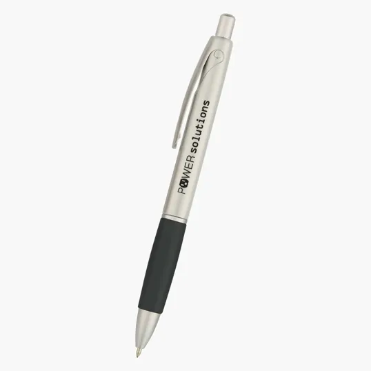Delta Plunger-Action Ballpoint Pen with Rubber Grip — view 6