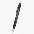 Delta Plunger-Action Ballpoint Pen with Rubber Grip — view 2