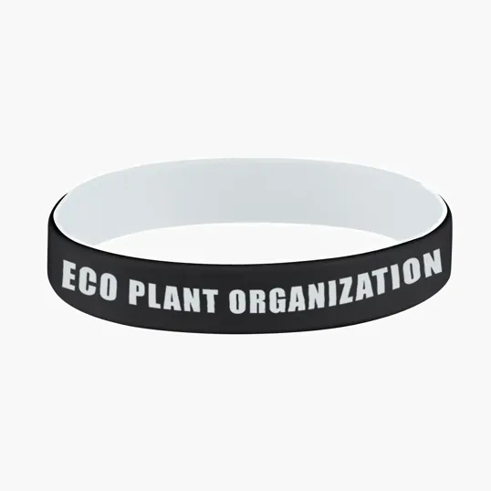Colored Letter Silicone Bracelet — view 2