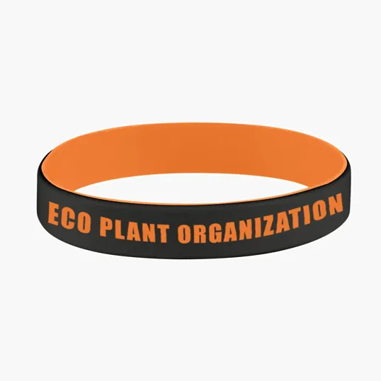Colored Letter Silicone Bracelet — view 4