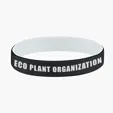 Colored Letter Silicone Bracelet — view 2
