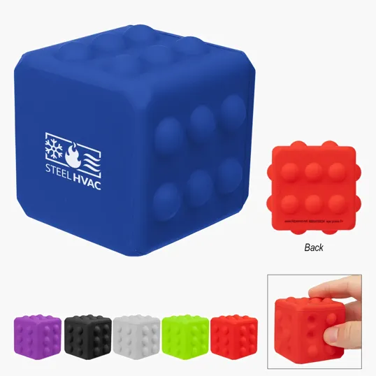 Push Pop Cube Fidget Toy, Silicone Stress Reliever — view 8