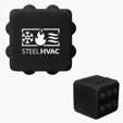 Push Pop Cube Fidget Toy, Silicone Stress Reliever — view 2