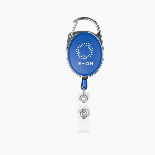 Retractable Badge Holder With Carabiner — view 3