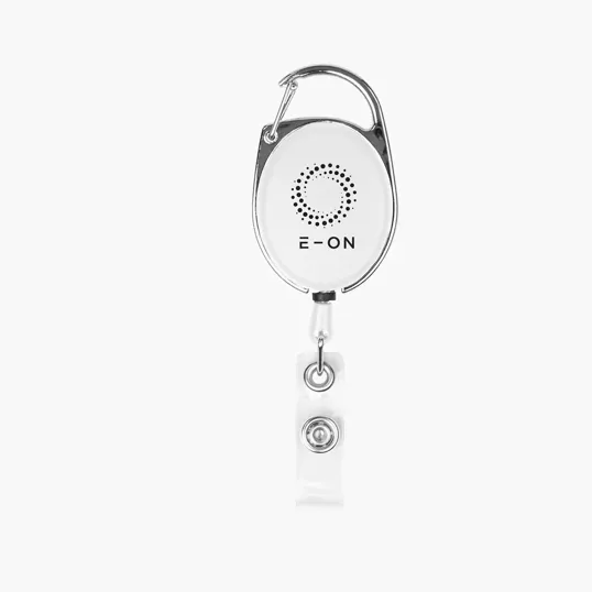 Retractable Badge Holder With Carabiner — view 4