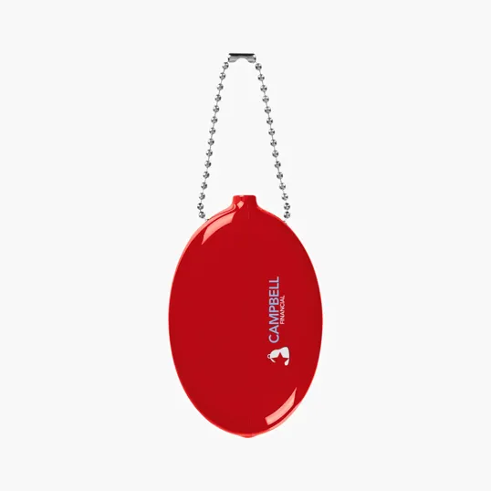 Old School Squeeze Coin Pouch Keychain — view 4
