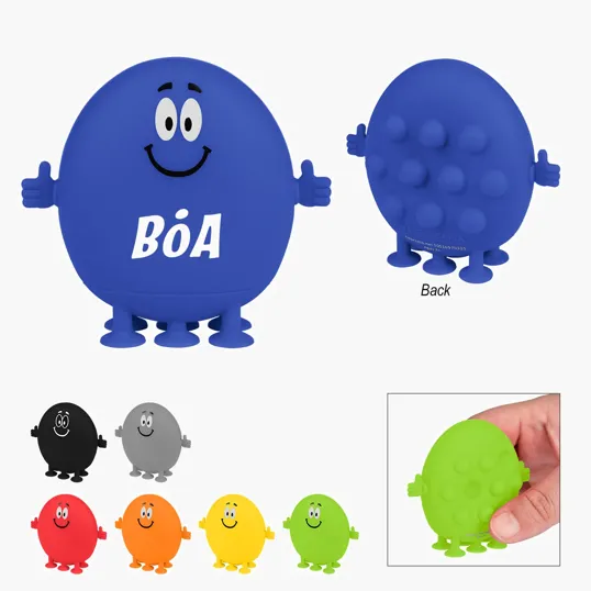 Smiley Push Pop Pal Silicone Fidget Toy