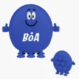 Smiley Push Pop Pal Silicone Fidget Toy — view 3