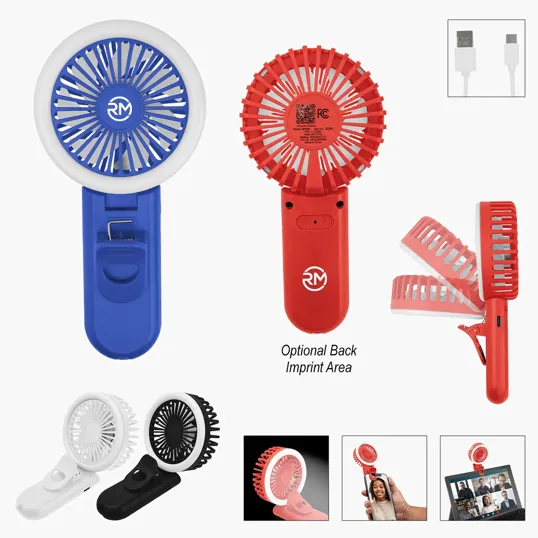 Ring Light Fan for Phone and Laptop