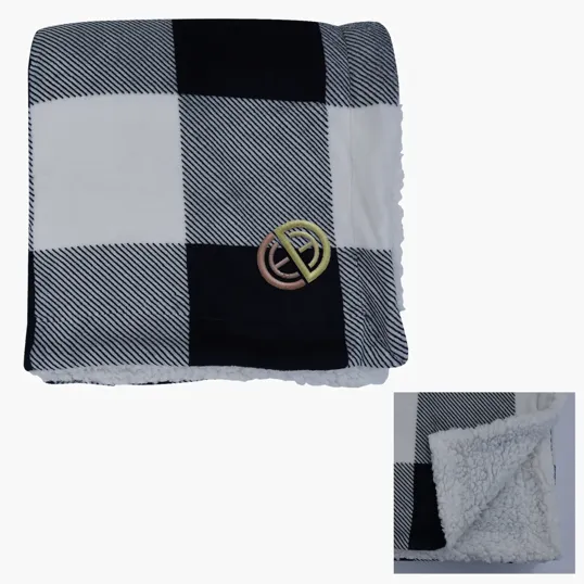 Buffalo Plaid Sherpa Blanket — view 3