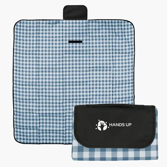 Gingham Roll-Up Picnic Blanket, 59" x 57" — view 4