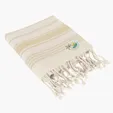 Bungalow Woven Cotton Beach Towel with Tassels — view 6