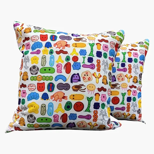Small Full Color Throw Pillow, 16" Square