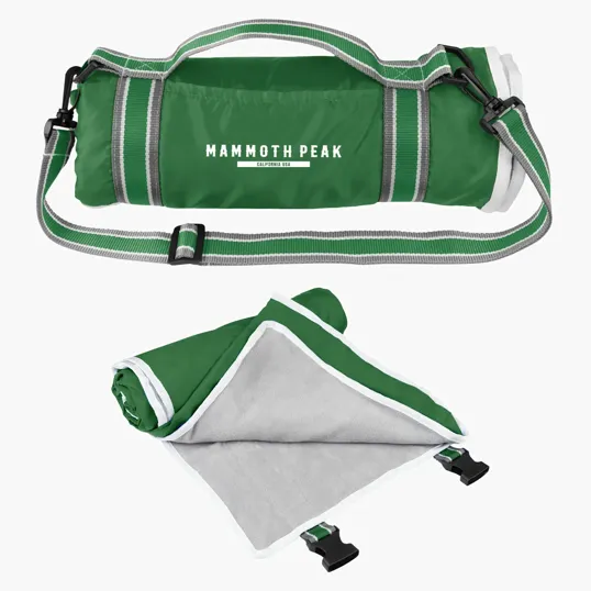 Riverside rPET Roll-Up Blanket With Carrying Handle — view 6