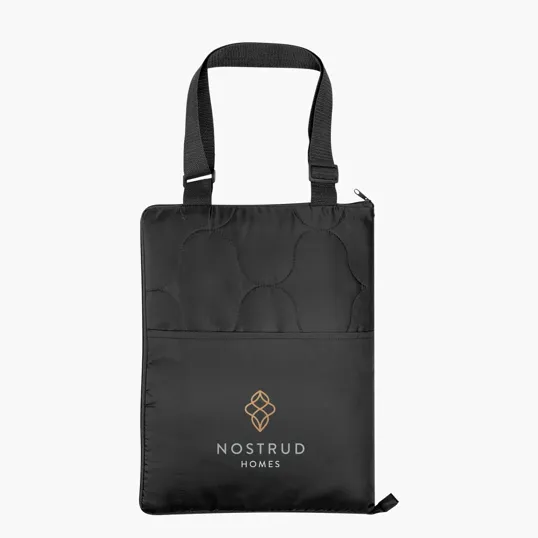 rPET Foldaway Blanket with Carrying Bag — view 2