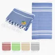 Recycled Beach Blanket With Tassel Fringe