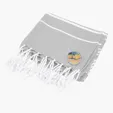 Recycled Beach Blanket With Tassel Fringe — view 3