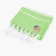 Recycled Beach Blanket With Tassel Fringe — view 4