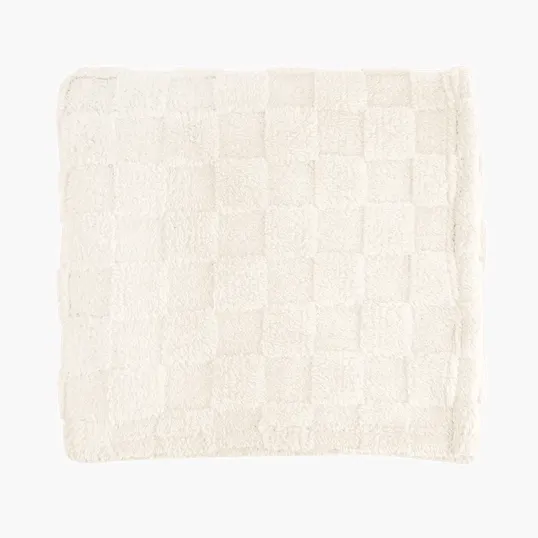 rPET Checkered Sherpa Blanket, 50" x 60" — view 8