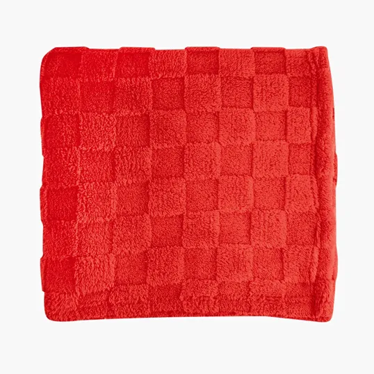 rPET Checkered Sherpa Blanket, 50" x 60" — view 10