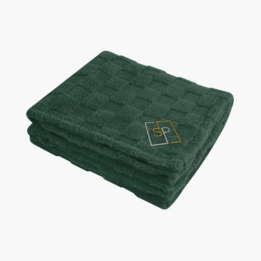 rPET Checkered Sherpa Blanket, 50" x 60" — view 12