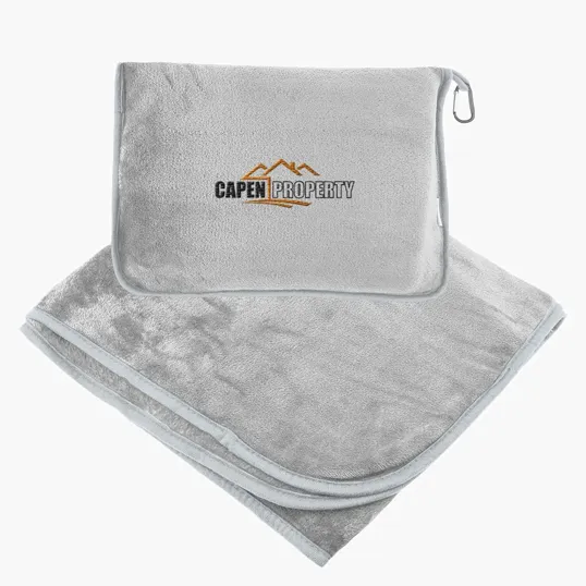 En Route rPET Travel Blanket with Trolley Pillow Pouch — view 4