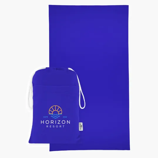 Sand-Free rPET Beach Towel With Pouch — view 2