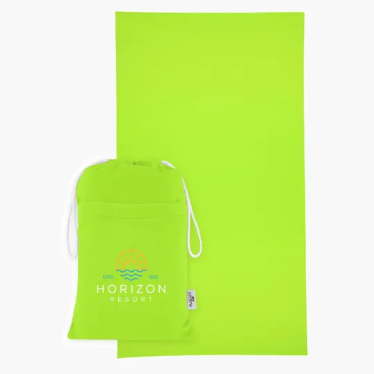 Sand-Free rPET Beach Towel With Pouch — view 3