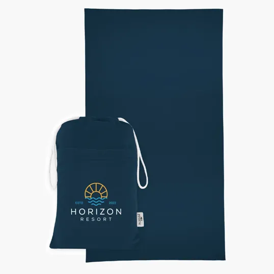 Sand-Free rPET Beach Towel With Pouch — view 4