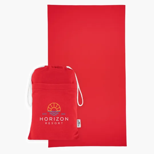 Sand-Free rPET Beach Towel With Pouch — view 5
