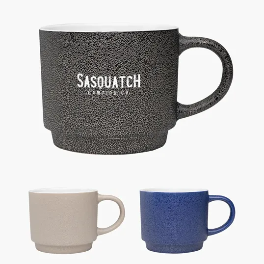 Pebble Grain Textured Ceramic Mug, 18 Oz.